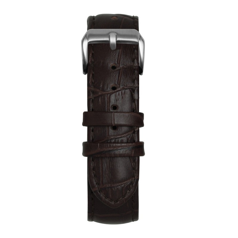 16′ Black Bamboo Leather Strap Black
