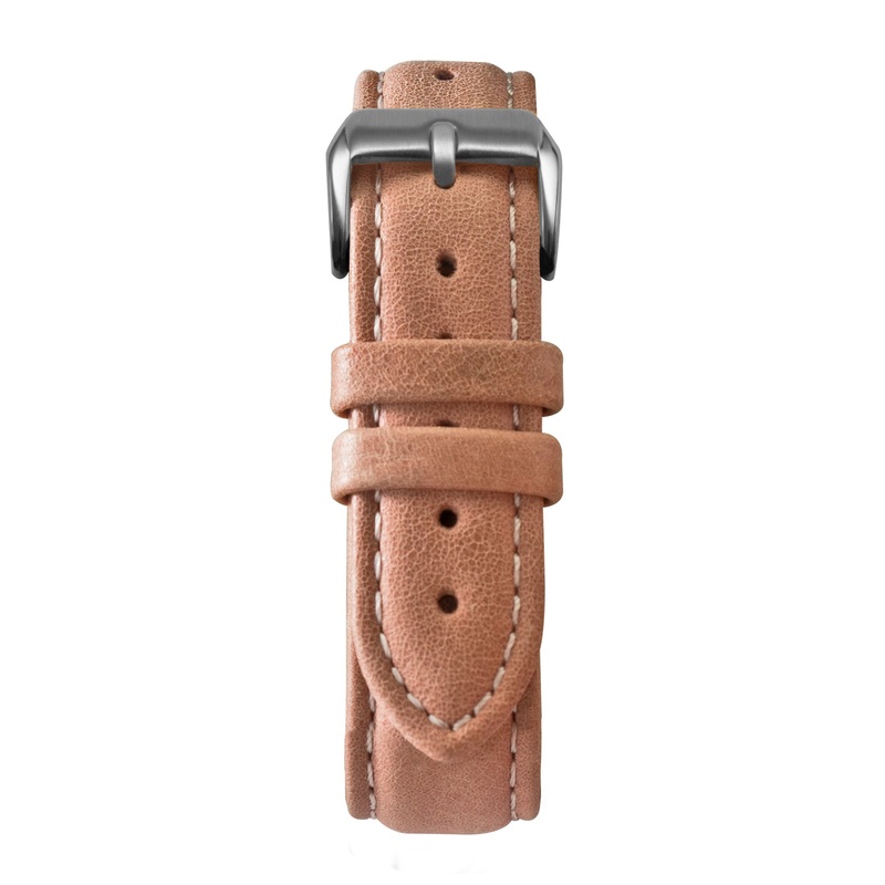 16′ Pink Suede Leather Strap Black