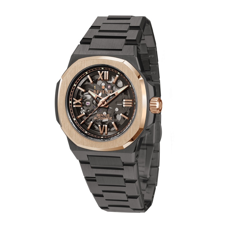 Gentus 40MM | Gunmetal Rose Skeleton (Automatic)