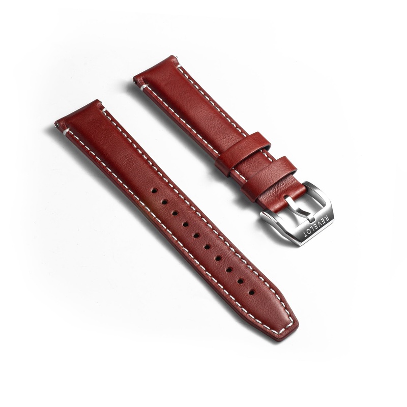 20 Red and White Leather Strap