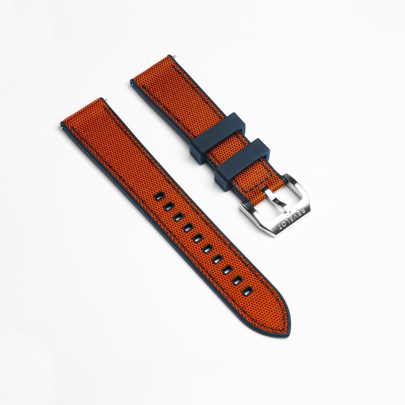 22′ FKM Orange Blue Fabric Strap