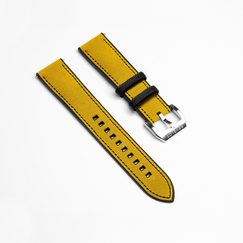 20′ FKM Yellow Rubber Strap