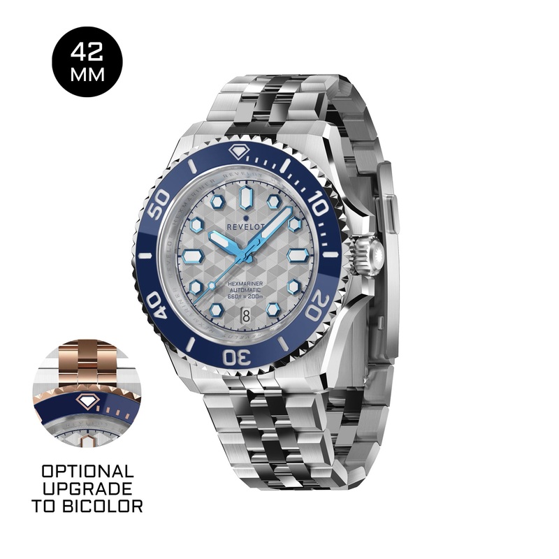 Hexmariner 42 Metallic White CNC Guilloche