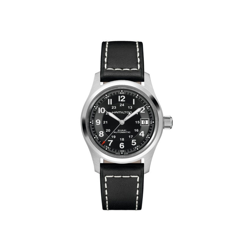 Hamilton Khaki Field 38mm Automatic Blue Dial Leather