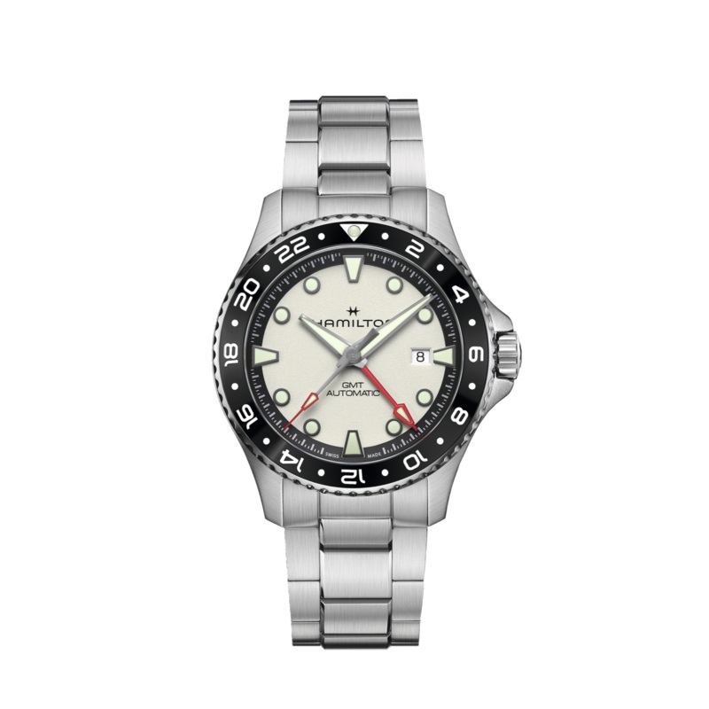 Hamilton Khaki Navy Scuba GMT 43mm Automatic Silver Dial