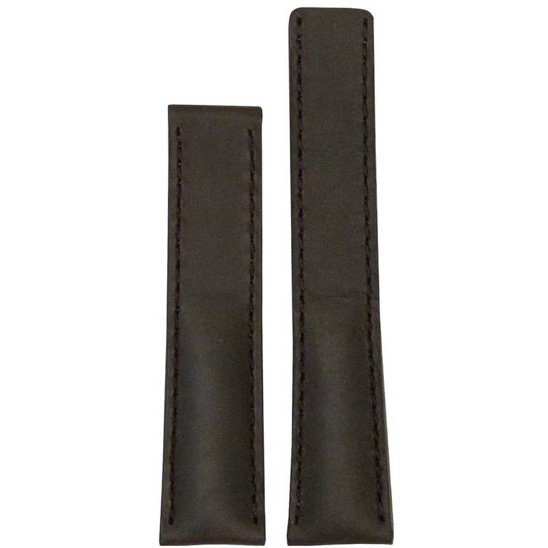 “Loco” Horse Watch Band | Dark Brown | Match Stitch | for Breitling Deploy