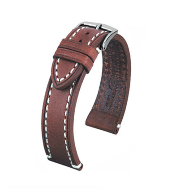 Vegetable Tanned Vintage Watch Strap | Liberty | Brown | Hirsch