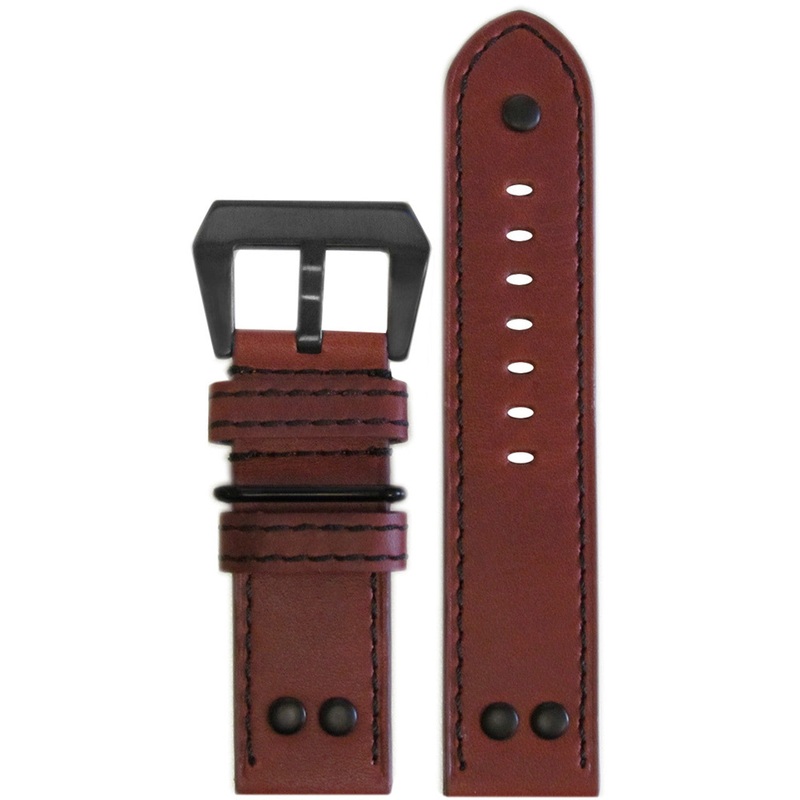Vintage Leather Watch Band | MB-1 Pilot | Chestnut