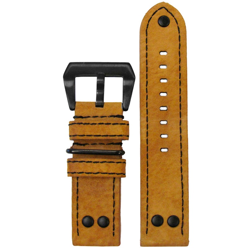 Vintage Leather Watch Band | MB-1 Pilot | Golden