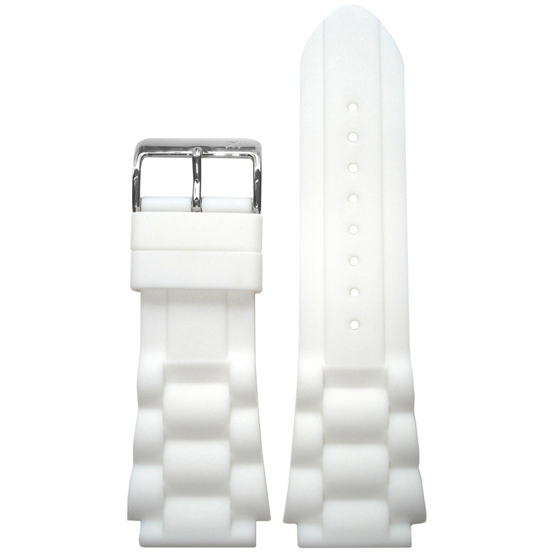 Waterproof Silicone Watch Band | Oyster | Diver | White