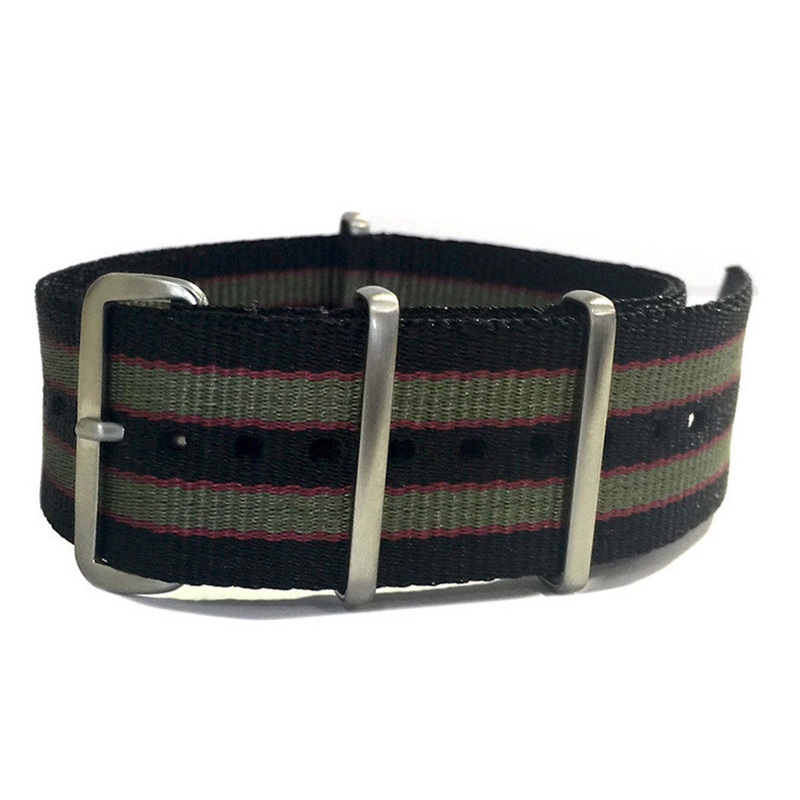 Ballistic Nylon Watch Band | 4 Square Ring | Spec Ops | Brushed Hardware