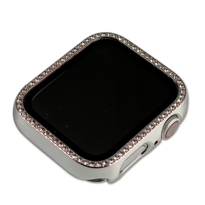 Apple Watch Cover | Luxury Rhinestone | Silver Sparkle