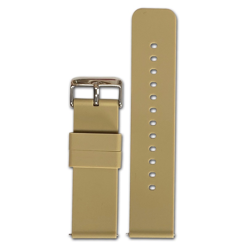 18mm Smart Watch Band | Quick Release | Silicone | Tan