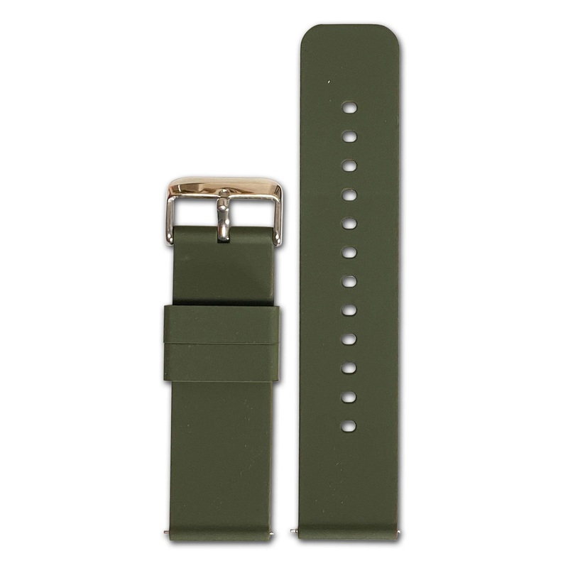 20mm Smart Watch Band | Quick Release | Silicone | Olive