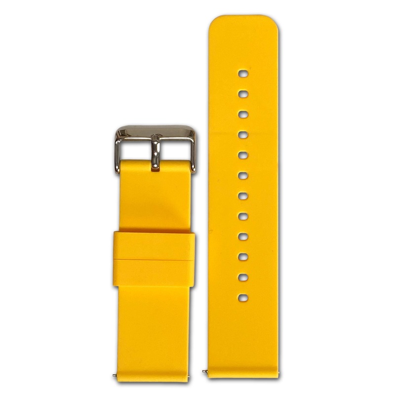 20mm Smart Watch Band | Quick Release | Silicone | Yellow