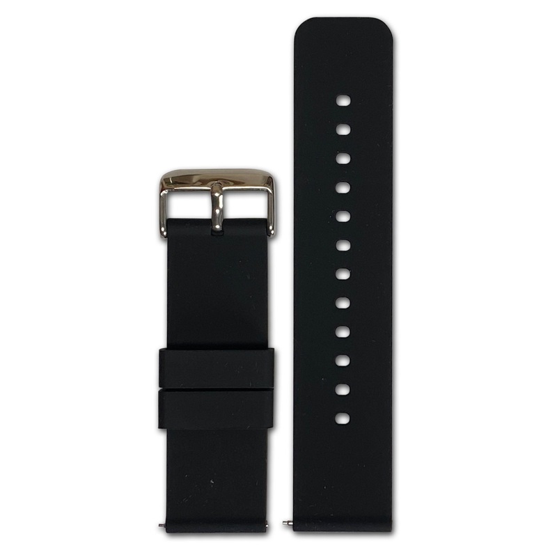 22mm Smart Watch Band | Quick Release | Silicone | Black