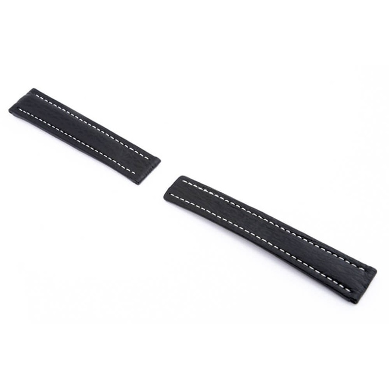 Genuine Shark Watch Band | Continental | Black | For Breitling Deploy