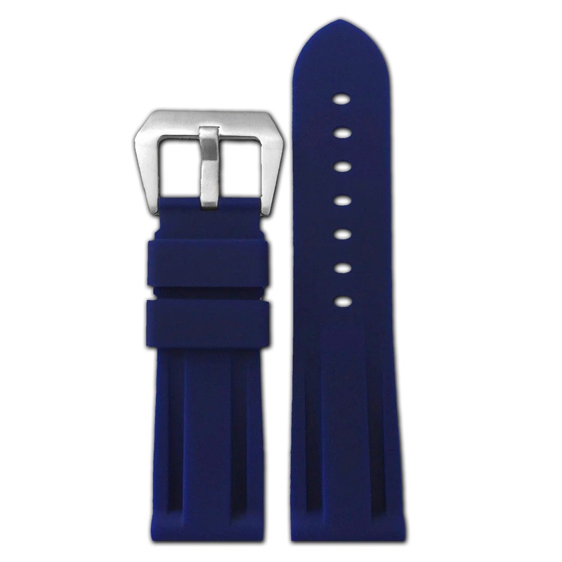 Waterproof Silicone Rubber Watch Band | Diver | Dark Blue | For Panerai