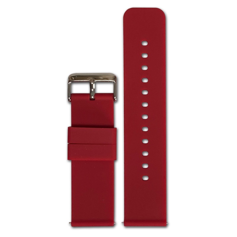 24mm Smart Watch Band | Quick Release | Silicone | Maroon