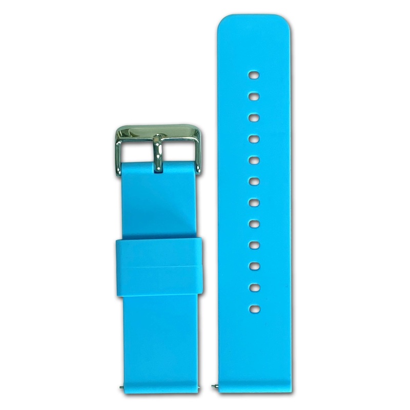 24mm Smart Watch Band | Quick Release | Silicone | Sky Blue