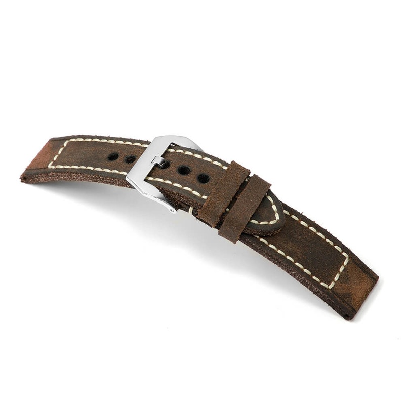 Genuine Vintage Leather Watch Band | Liverpool | Mocha | For Panerai