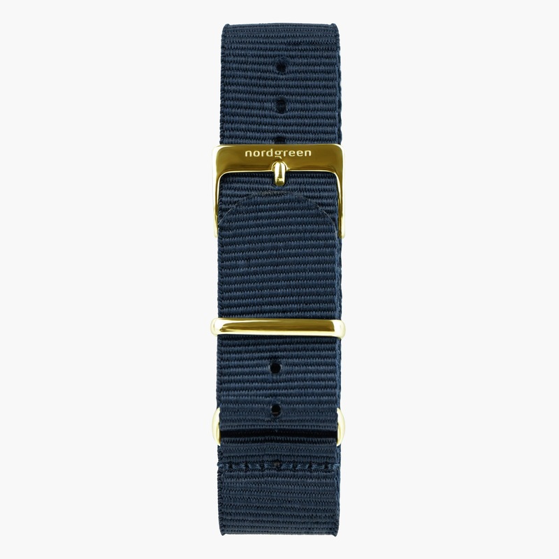 Navy Nylon – Gold