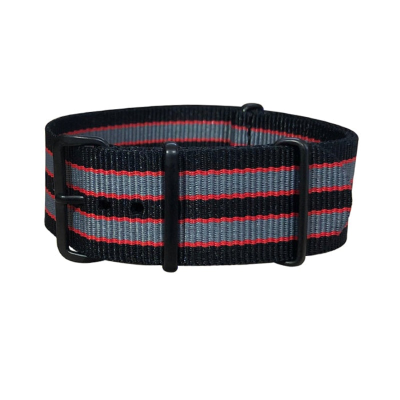 MI6 Bond II Ballistic Nylon Watch Strap w/ PVD Hardware 24mm