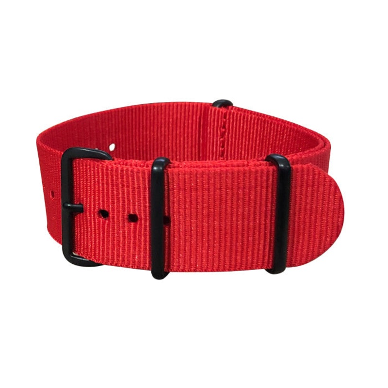 O-Negative Red | One-Piece | Nylon | PVD (Black) Hardware