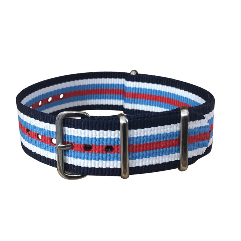 Sound Ballistic Nylon Watch Strap w/ Polished Hardware 20mm