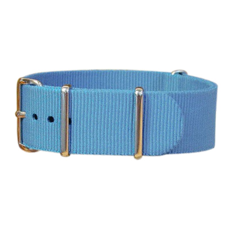 Airborne | Light Blue | One-Piece | Nylon | Polished Hardware