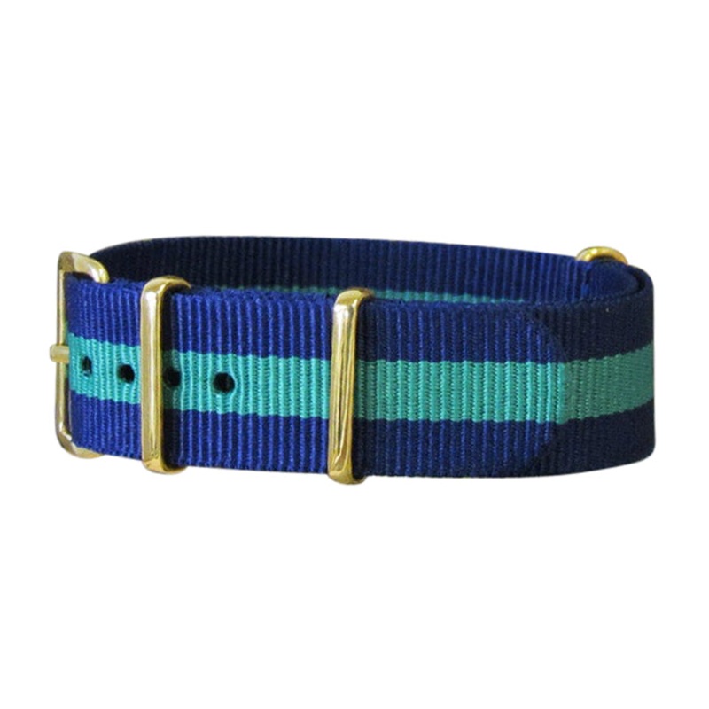 Aurora | Navy & Green | One-Piece | Nylon | Gold Hardware