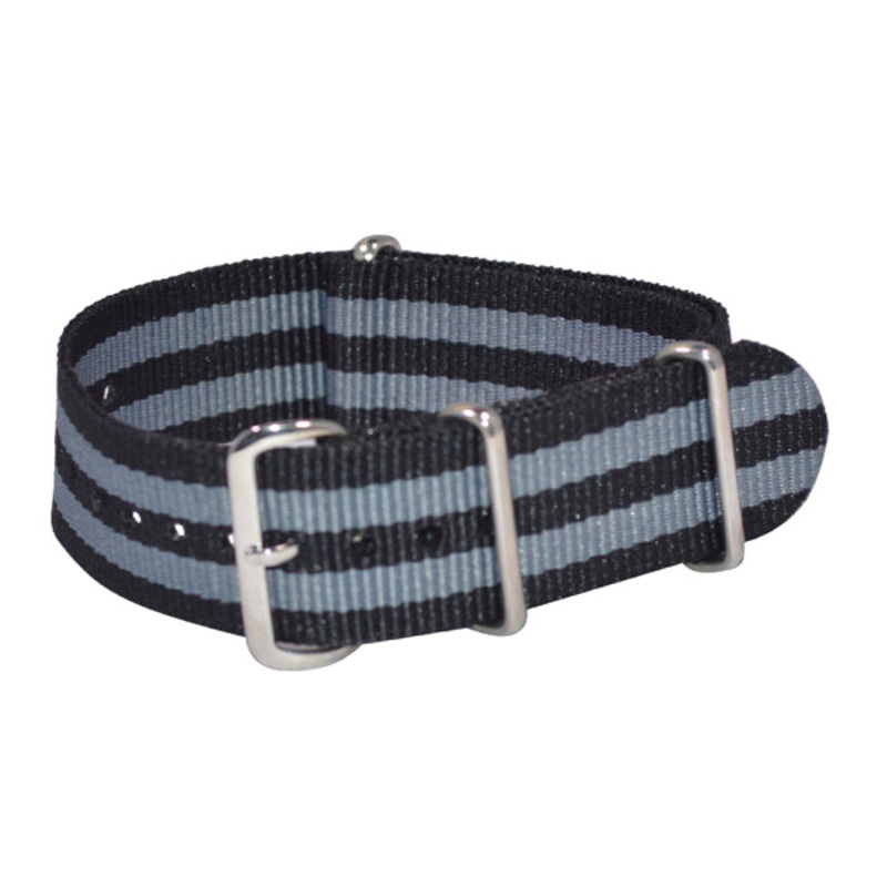 Black-Ops II | Black & Gray | One-Piece | Nylon | Polished Hardware