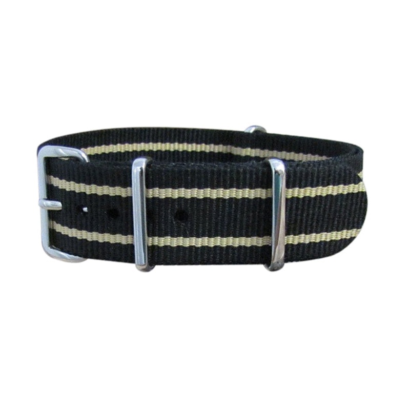 Burnout | Black & Tan | One-Piece | Nylon | Polished Hardware