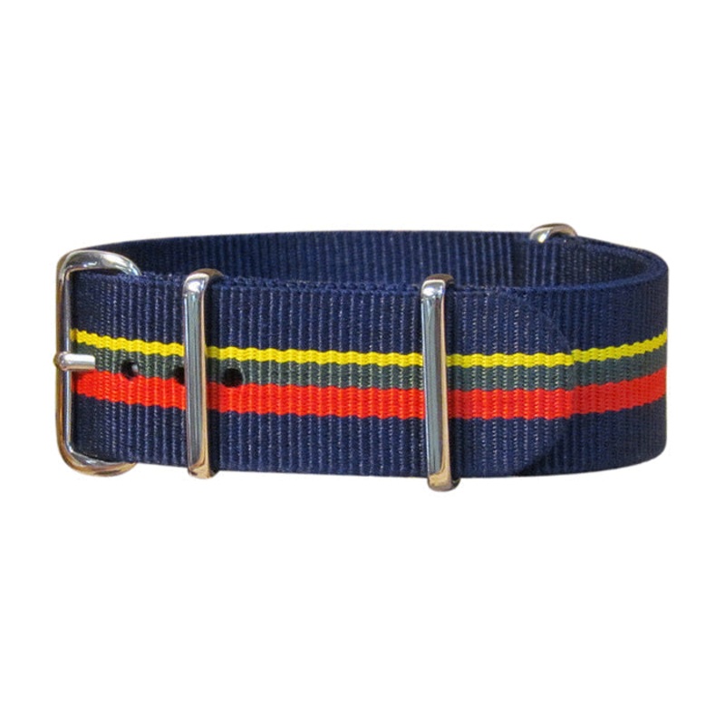 Captain | Navy & Yellow & Green & Red | One-Piece | Nylon | Polished Hardware