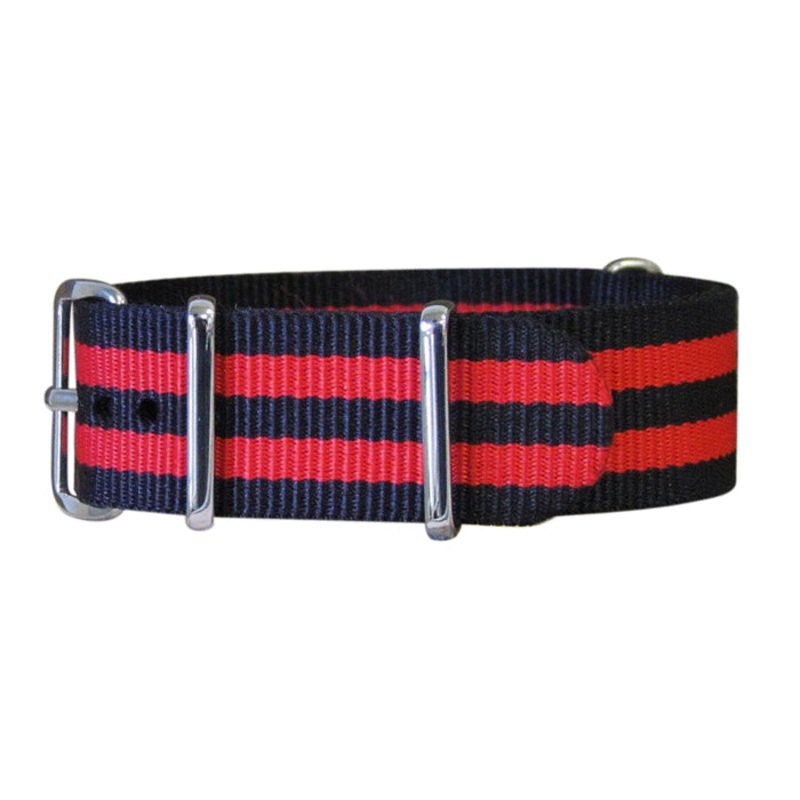 Cobra | Black & Red | One-Piece | Nylon | Polished Hardware