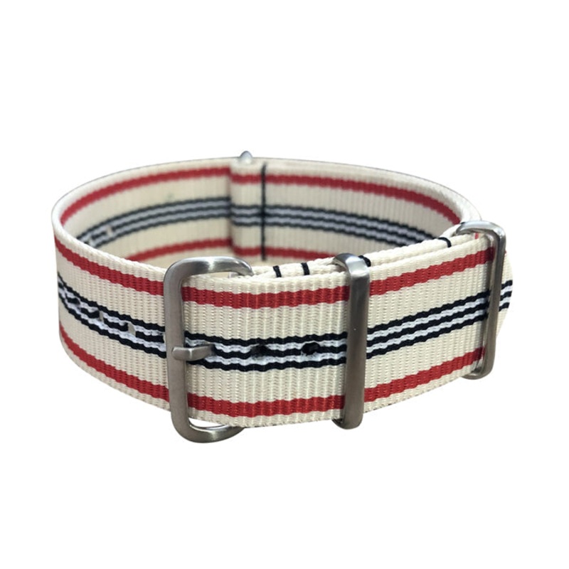 Colonial | White & Red & Navy | One-Piece | Nylon | Brushed Hardware