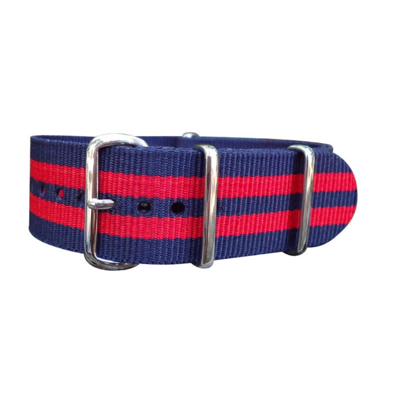 Commander | Navy & Red | One-Piece | Nylon | Polished Hardware