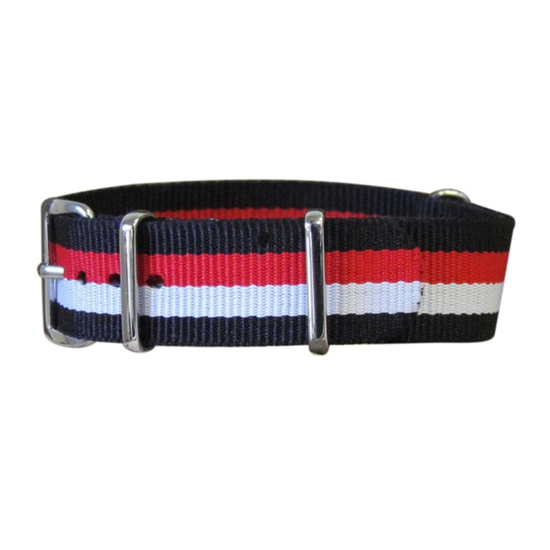 Condor | Black & Red & White | One-Piece | Nylon | Polished Hardware