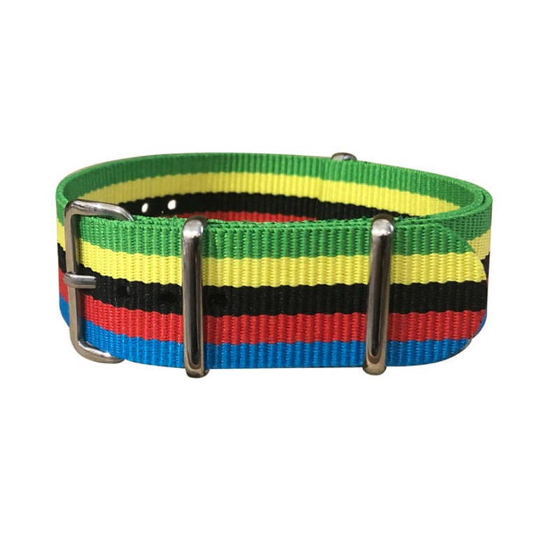 Connection II | Green & Yellow & Black & Red & Blue | One-Piece | Nylon | Polished Hardware