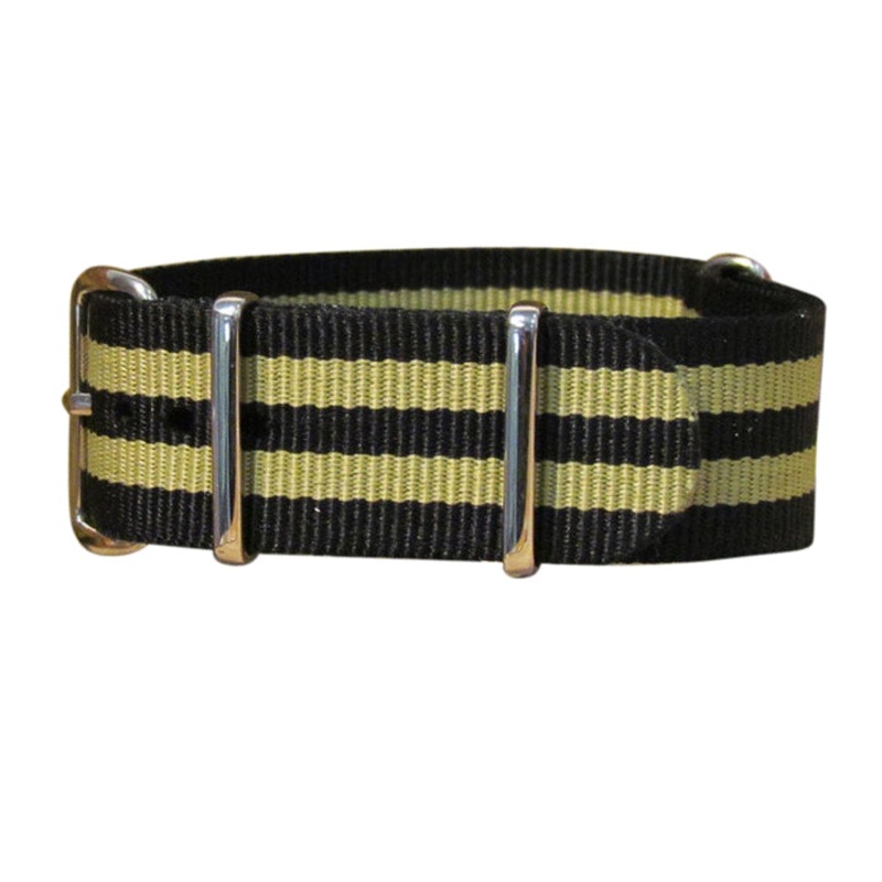 Desert-Ops | Black & Tan | One-Piece | Nylon | Polished Hardware