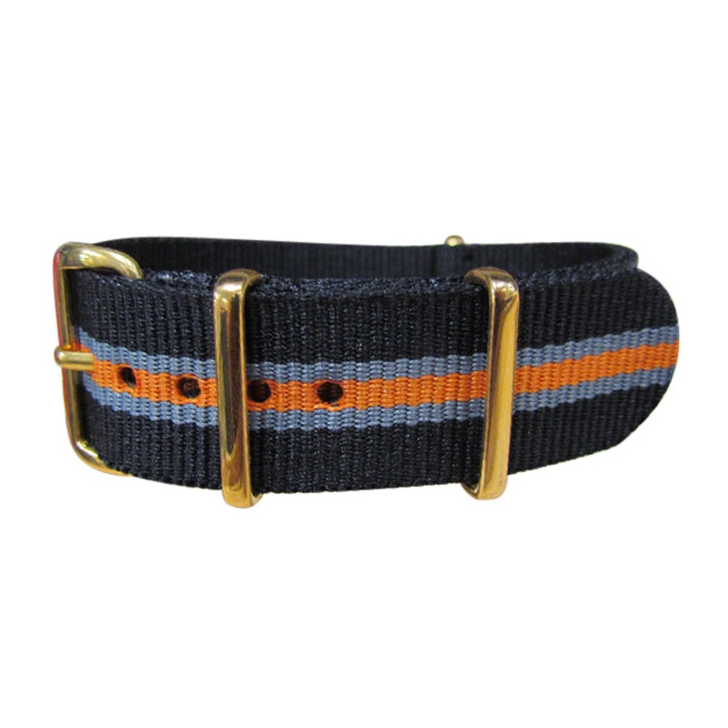 Gamma | Black & Gray & Orange | One-Piece | Nylon | Gold Hardware