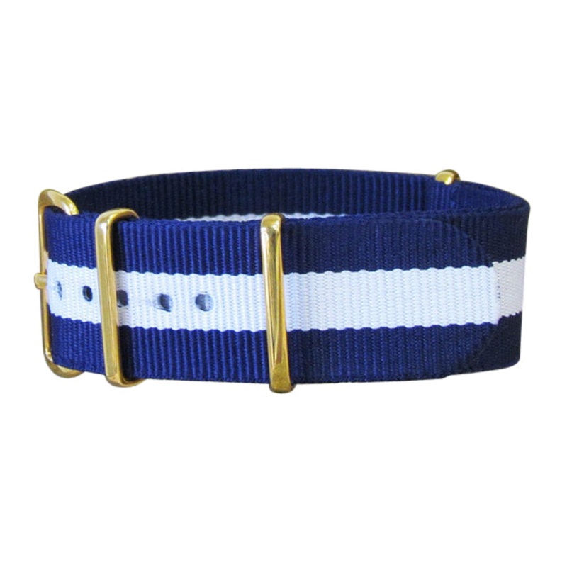 Gentleman | Navy & White | One-Piece | Nylon | Gold Hardware