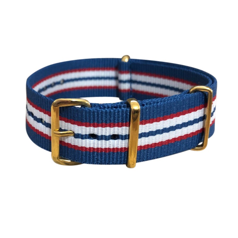 Lexington II | Navy & Red & White | One-Piece | Nylon | Gold Hardware