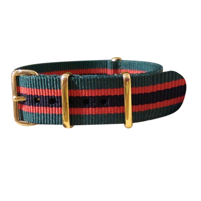 Lumberjack | Dark Green & Red & Black | One-Piece | Nylon | Gold Hardware