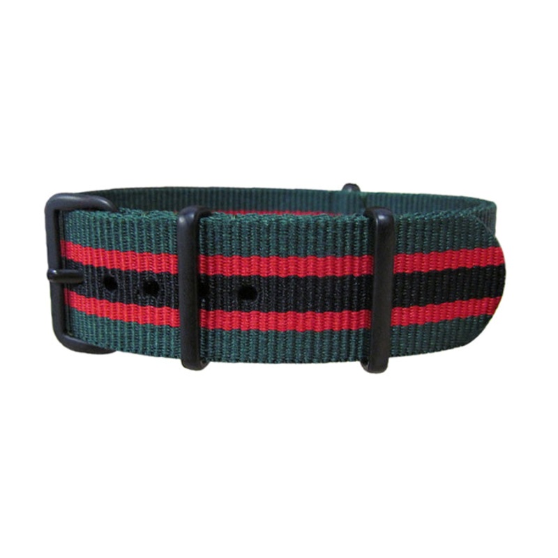 Lumberjack | Dark Green & Red & Black | One-Piece | Nylon | PVD Hardware