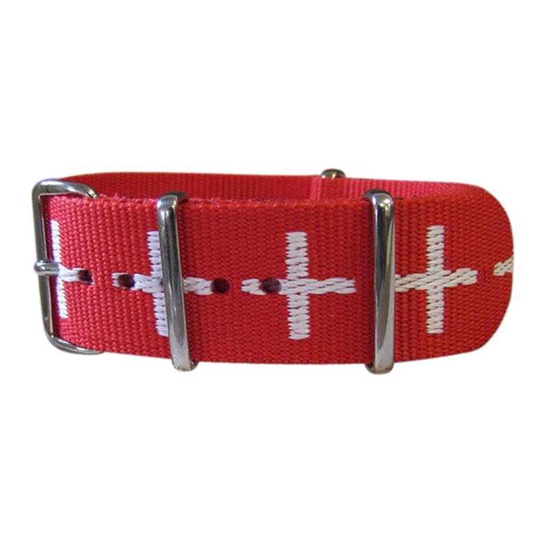 Medic | Red & White | One-Piece | Nylon | Polished Hardware