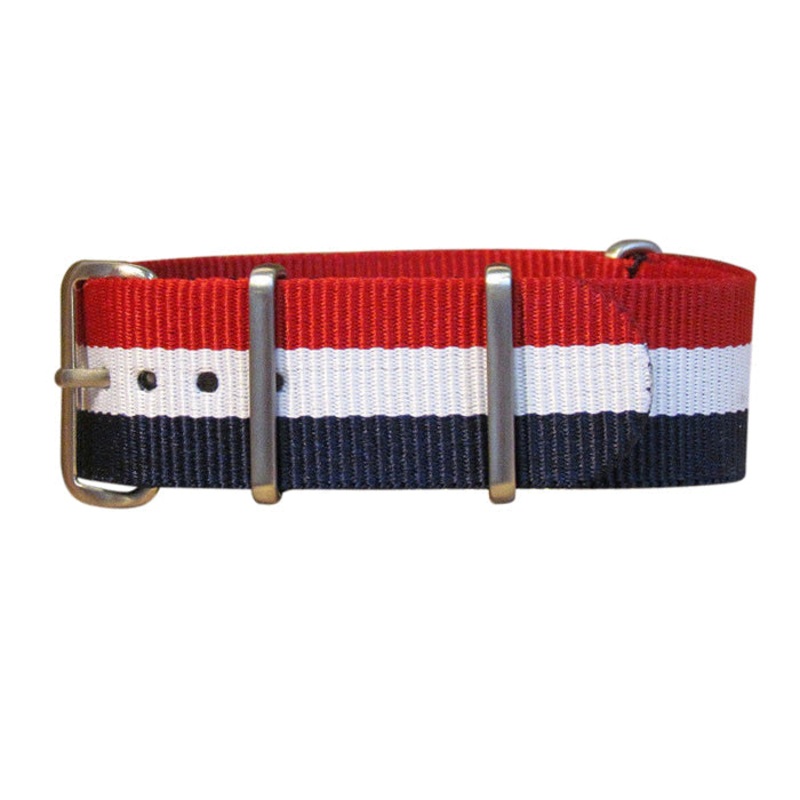 Patriot | Red & White & Blue | One-Piece | Nylon | Brushed Hardware