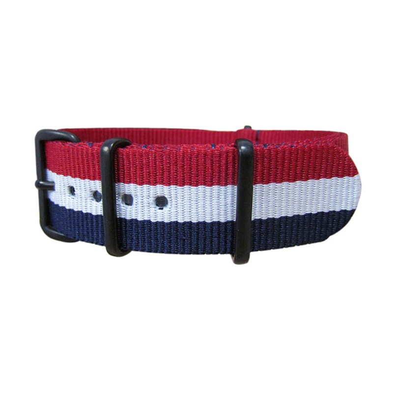 Patriot | Red & White & Blue | One-Piece | Nylon | PVD Hardware