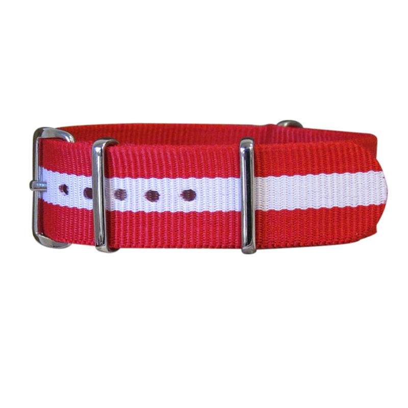 Rescuer | Red & White | One-Piece | Nylon | Polished Hardware