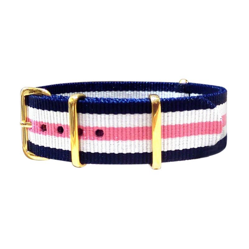 Rosie | Navy & Pink & White | One-Piece | Nylon | Gold Hardware